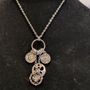 Vintage 1946 Silver Charm Necklace